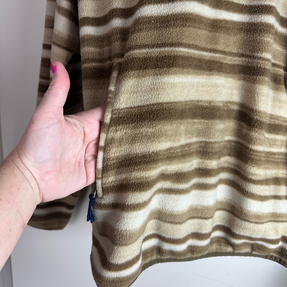 Chubbies Brown Stripes The Hipnotizer Warm Fleece Kangaroo Front Pocket Hoodie S - Picture 9 of 16